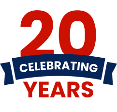 Celebrating 20 years Badge | John's Auto Care - Boulder